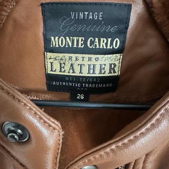 Women’s Vintage Monte Carlo Genuine Leather Jacket - Picture 6 of 8